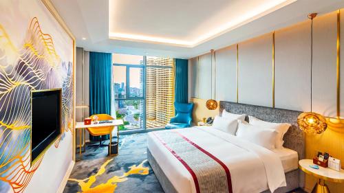 Katil atau katil-katil dalam bilik di Won Majestic Hotel Cambodia