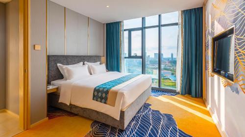 Katil atau katil-katil dalam bilik di Won Majestic Hotel Cambodia
