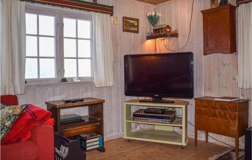 Μια τηλεόραση ή/και κέντρο ψυχαγωγίας στο Cozy Home In Tuddal With Kitchen