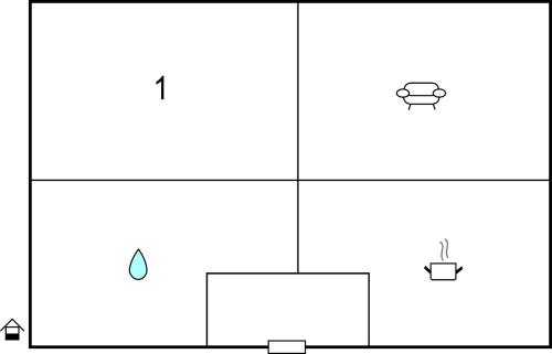 un diagrama de una caja con tres objetos diferentes en 2 Bedroom Lovely Home In Slite, en Slite