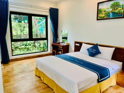 Giường trong phòng chung tại Tam Coc Minh Gia Homestay