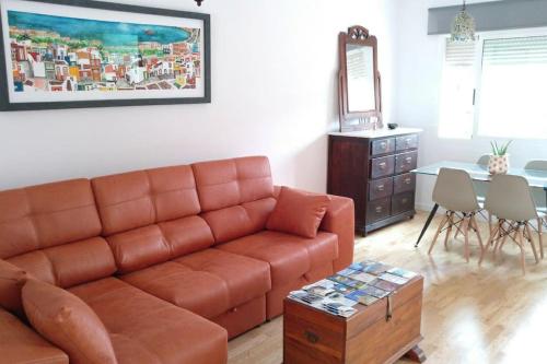 Гостиная зона в Acogedor duplex para parejas en La Isleta