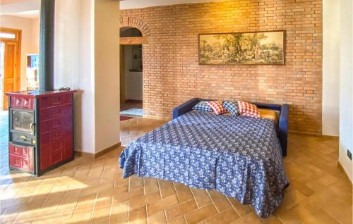 Ένα ή περισσότερα κρεβάτια σε δωμάτιο στο Gorgeous Home In Olevano Romano