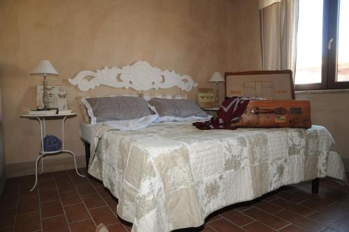 Una cama o camas en una habitación de Podere Calledro