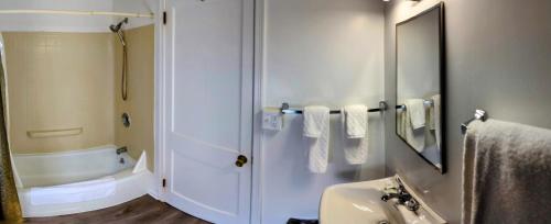 Vonios kambarys apgyvendinimo įstaigoje Riverside Motel