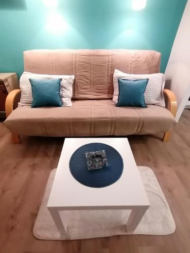 Uma área de estar em Apartman Dunja S