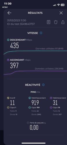 une capture d'écran d'un écran de téléphone portable avec un menu dans l'établissement Le Panoramique Salonais, à Salon-de-Provence