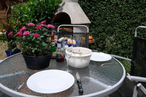 Сад в Romantische Ferienwohnung Marie - Historisches Flair und Infrarot-Sauna