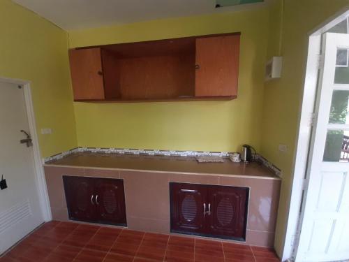 Dapur atau dapur kecil di ไร่ปาริชาติ