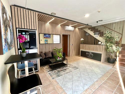 Et tv og/eller underholdning på Hostal San Martin