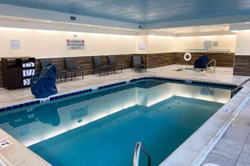 a large swimming pool in a hotel room at Fairfield Inn by Marriott Denver / Westminster in Westminster