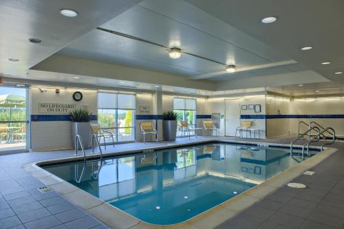 a large swimming pool in a hotel room at Fairfield Inn Harrisburg Hershey in Harrisburg