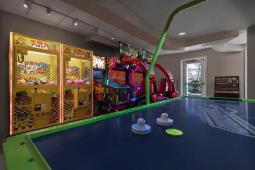 a games room with a ping pong table at Marriott's Fairway Villas in Galloway