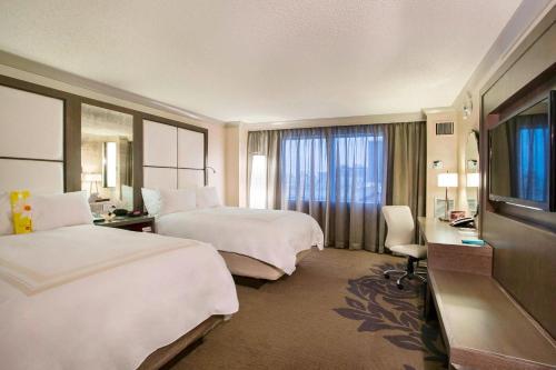 Ένα ή περισσότερα κρεβάτια σε δωμάτιο στο Little Rock Marriott