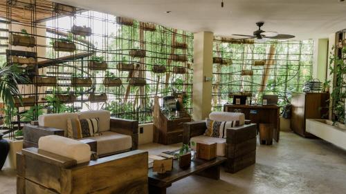 Zona de estar de Copal Tulum Hotel