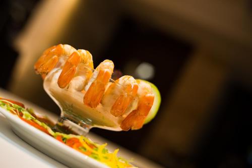a close up of a piece of food on a plate at Lakeshore Banani in Dhaka