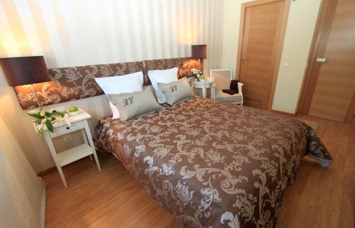 Ένα ή περισσότερα κρεβάτια σε δωμάτιο στο Apartamentos Turísticos Real Valle Ezcaray
