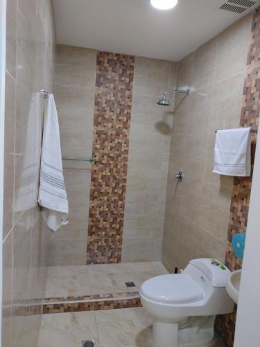 Kylpyhuone majoituspaikassa Casa España
