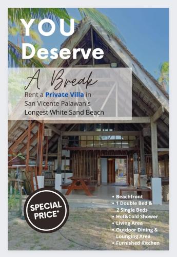 聖維森特的住宿－San Vicente Long Beach Vacation Home Rentals，一本杂志封面,上面写着你应该得到的私房租