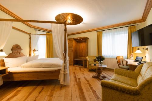 TV a/nebo společenská místnost v ubytování Landgasthof Hessenmühle