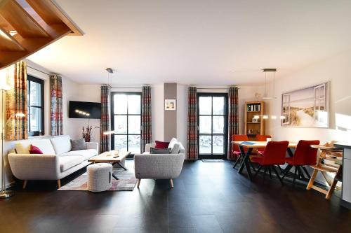 TV a/nebo společenská místnost v ubytování Zweite Heimat