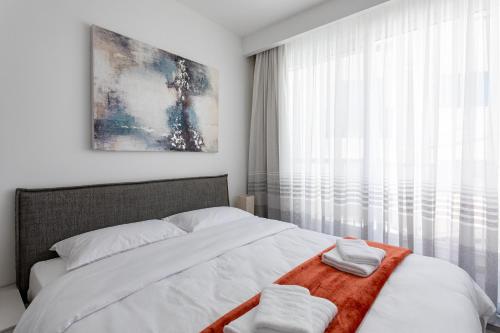 Postel nebo postele na pokoji v ubytování Gospa 58 - 2 bedroom apt