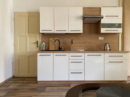 Kuchyň nebo kuchyňský kout v ubytování Apartmán Kaiser