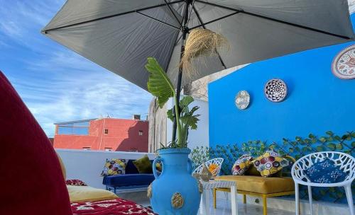 Χώρος καθιστικού στο Hotel Palace tanger