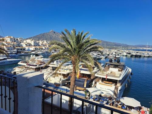 Fotografie z fotogalerie ubytování Private suites in huge penthouse 1st line Puerto Banus, incredible views, jacuzzis v destinaci Marbella