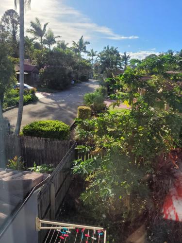 a view from the balcony of a house at Mick's Shared Townhouse in Kallangur