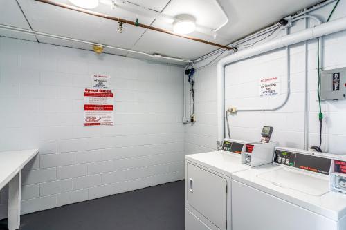 a laboratory with white walls and white counters at Econo Lodge in Crestview