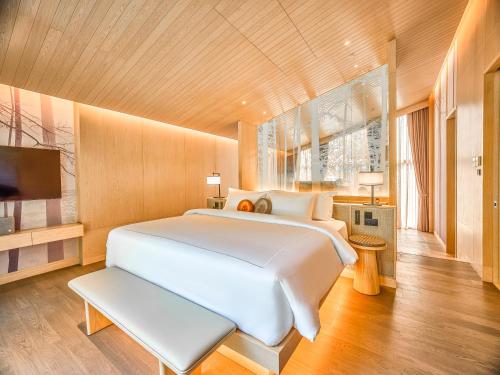 Hotel MYS Khao Yaiにあるベッド