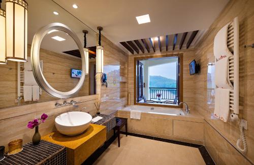 Koupelna v ubytování Good View Hotel Tangxia - 15 mins drive from Dongguan South Railway Station