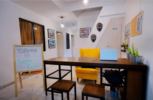 Χώρος καθιστικού στο Leisure Lodge