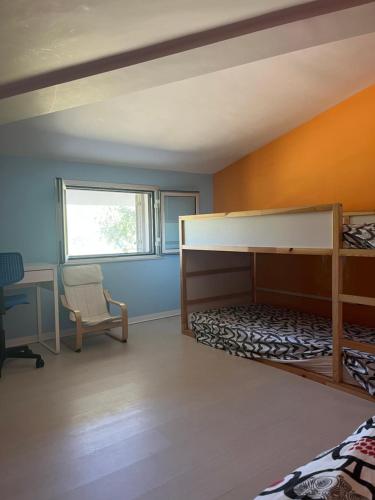 A bed or beds in a room at Villa Green garden