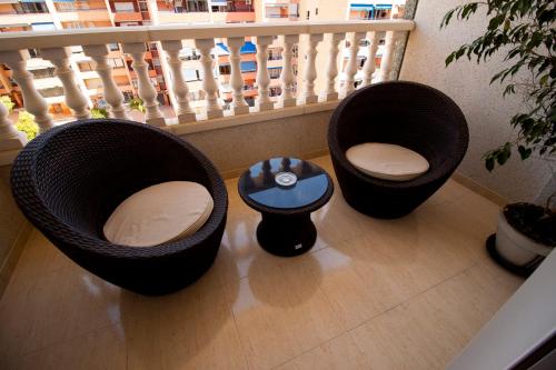 O zonă de relaxare la Exclusive Penthouse Pool & Beach - Lovely for families - Los Pinos Residential