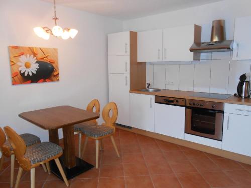 Kuchyň nebo kuchyňský kout v ubytování Appartement Haus Gatterer