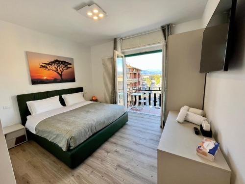 Postel nebo postele na pokoji v ubytování verona rooms 109