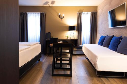Katil atau katil-katil dalam bilik di San Carlo Suite