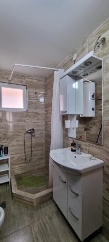Koupelna v ubytování Apartman Sims
