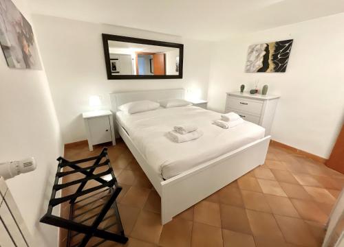 Katil atau katil-katil dalam bilik di ETERNA Trastevere Apartment