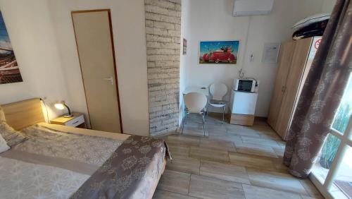 Postel nebo postele na pokoji v ubytování MP Center Magánszállás