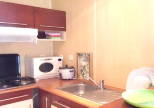 Dapur atau dapur kecil di Bungalows les deux chênes