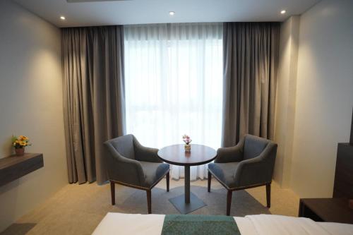Ruang duduk di Green View Hotel, Jabal Akhdar