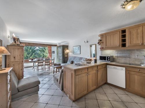 Appt 1 chambre avec parking et ascenseur près des pistes à Megève - FR-1-453-93