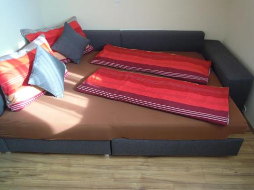 Postel nebo postele na pokoji v ubytování Ferienwohnung Lackner-Krabath