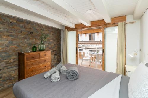 Posteľ alebo postele v izbe v ubytovaní Loft con terraza centro Valencia