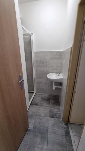 Koupelna v ubytování Hotel Rada
