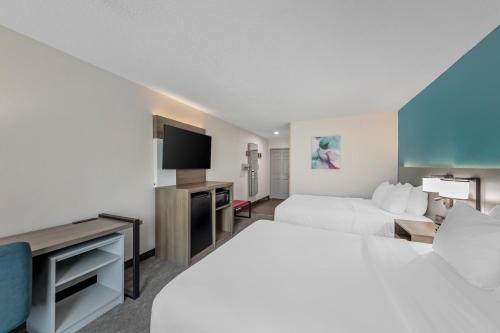 Katil atau katil-katil dalam bilik di Comfort Inn US Hwy 80