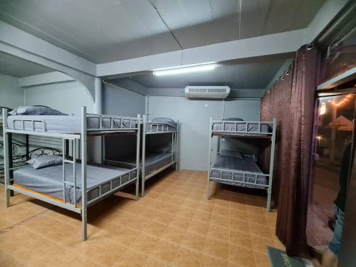 Almost Famous Hostel tesisinde bir ranza yatağı veya ranza yatakları
